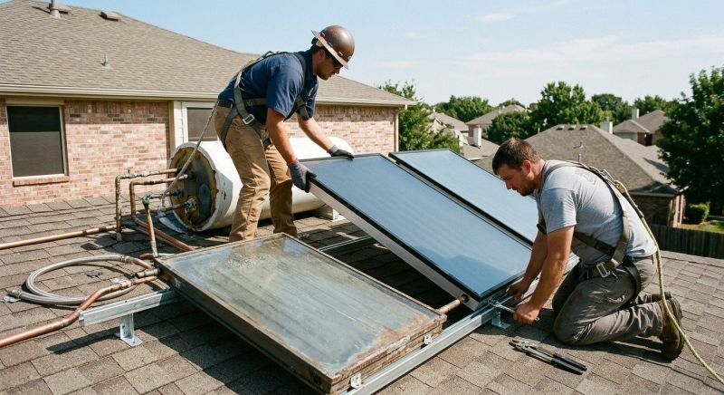 Solar Water Heater Replacement project example
